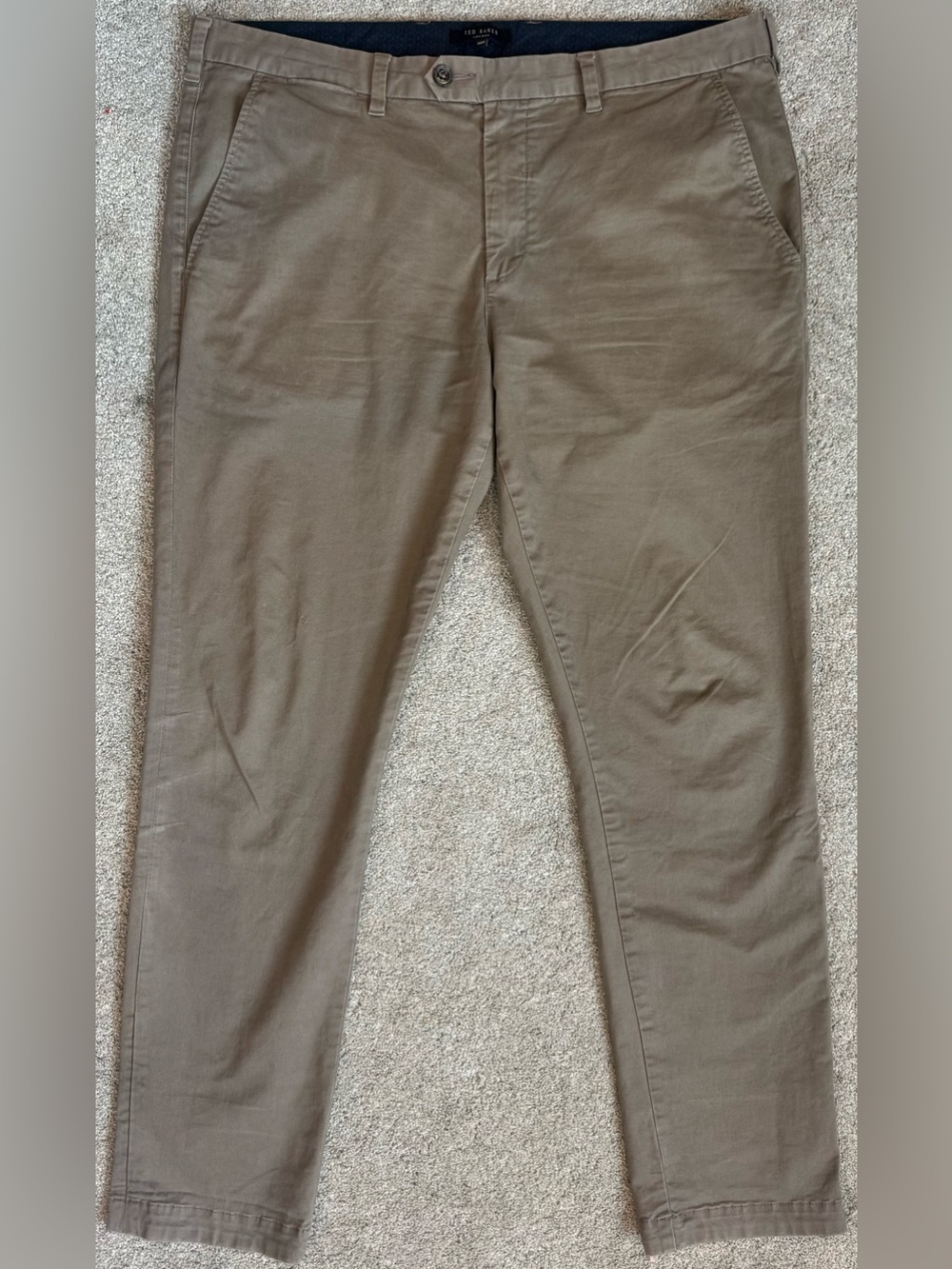 🔥 Ted Baker London Tincere Slim Fit Stretch Chinos Taupe 38x31 Tag 36R